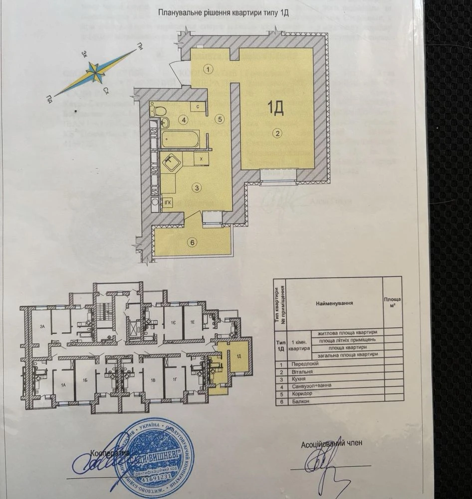 Продаж однокімнатноі квартири жк»Вишневі Сади»