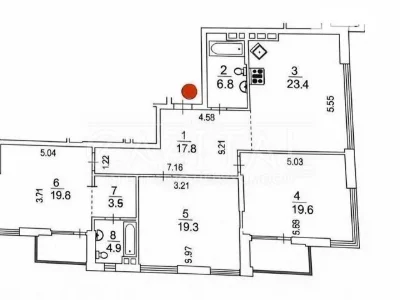 Sale of 4-room apartment 123 sq. m on 3A John McCain Street • ID