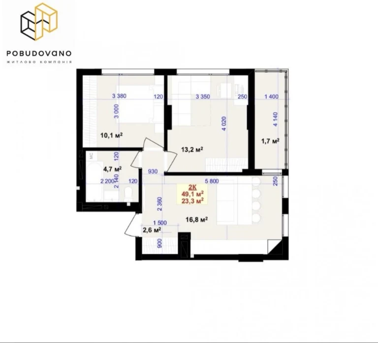 Продаж двохкімнатної квартири Liberty Gardens