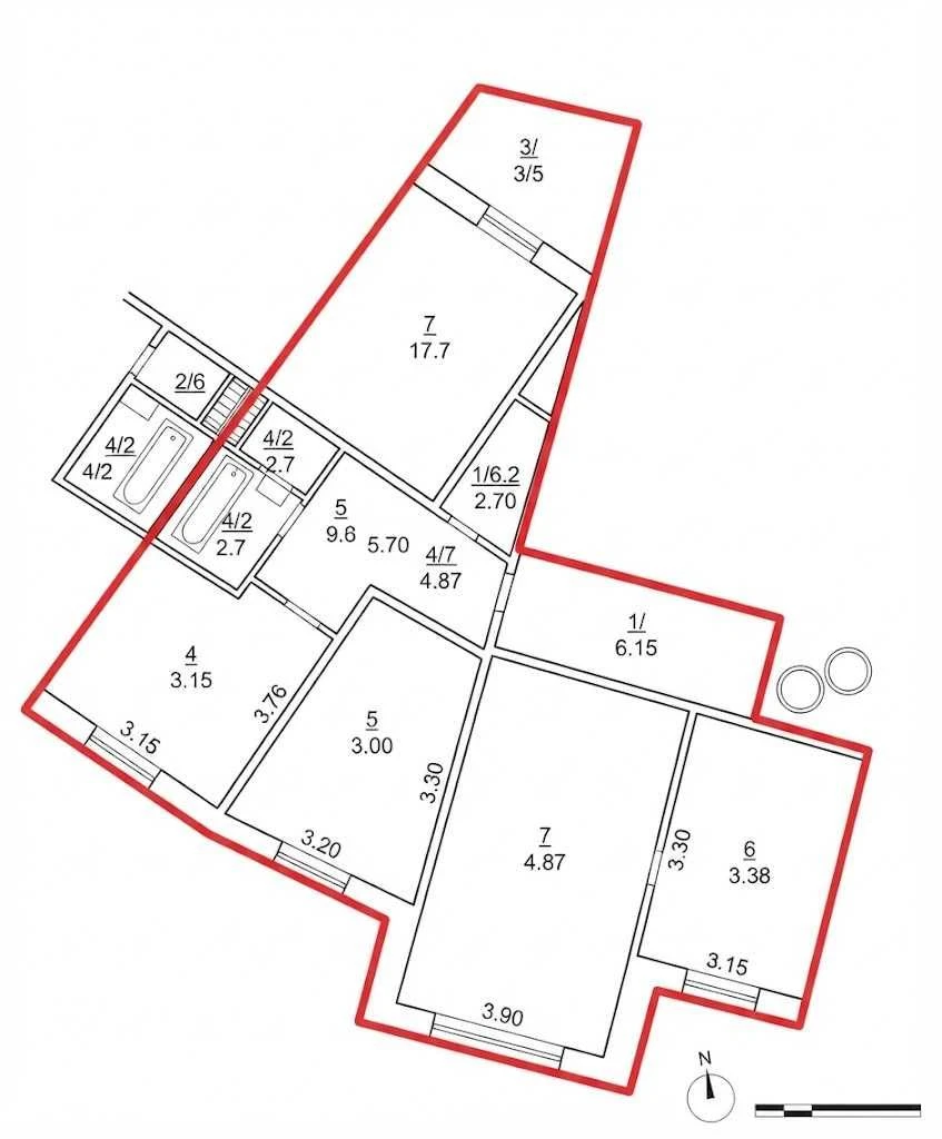 Продаж 4 кімнатної квартири 80 м2. Ремонт. Левада №22579