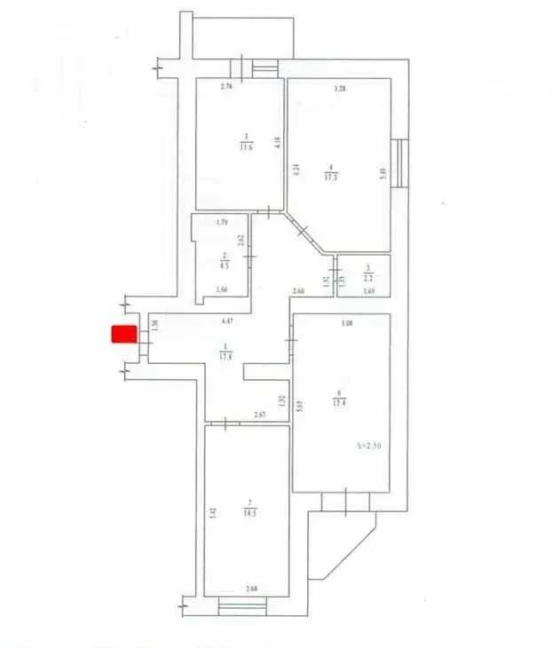 Продаж 3 кімнатної квартири після будівельників. 2/9 Центр.