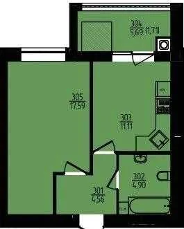 41707 Продаж 1к квартири в ЖК Едем , перша секція , здана