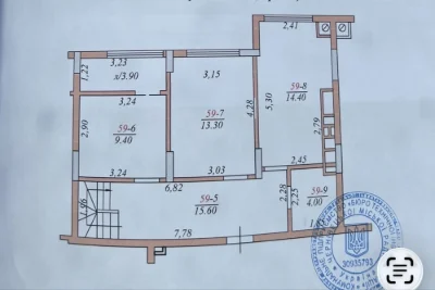 2 кімнатна квартира вул Руська Кромаксбуд, 9 поверх, 78000$,