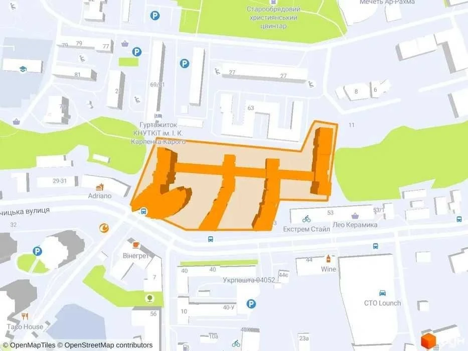 Sale of 1 apartment in Mirax residential complex without commission, area 42 sq. m. Hlybochytska