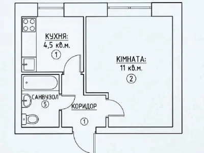 Квартира. Київ, Олени Теліги вул.
