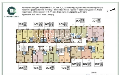 Продаж 1к квартири ЖК Варшавський3,Будинок 10.5, перепоступк