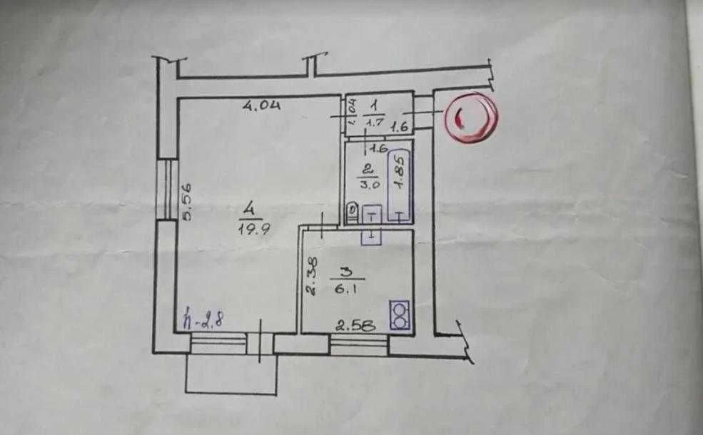 Продам 1 комн.квартиру на Одесской