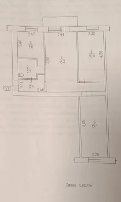 Продаж квартири в  центрі міста, по вул. Благовісна,174.