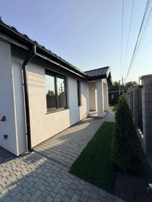 A new house D with gas near the sea on an asphalt street is ideal