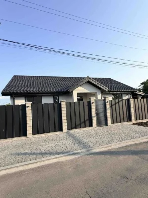 A new house D with gas near the sea on an asphalt street is ideal