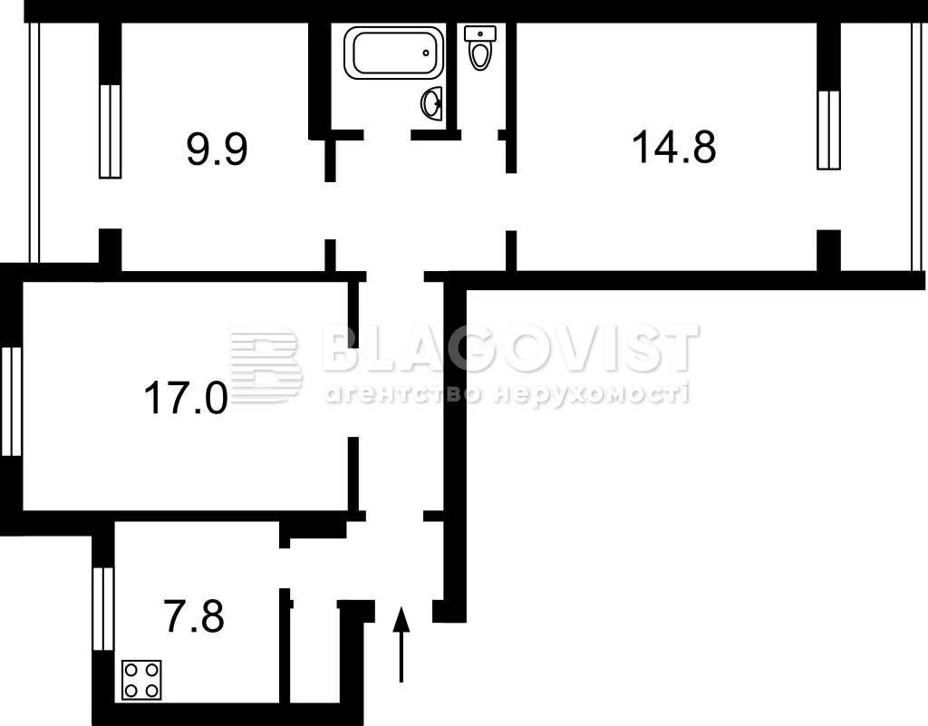 Продаж 3-к квартири  вул. Чистяківська, 7  Святошинський  М"