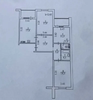 Продам трикімнатну квартиру (96 м²) у Києві, Голосіївський р