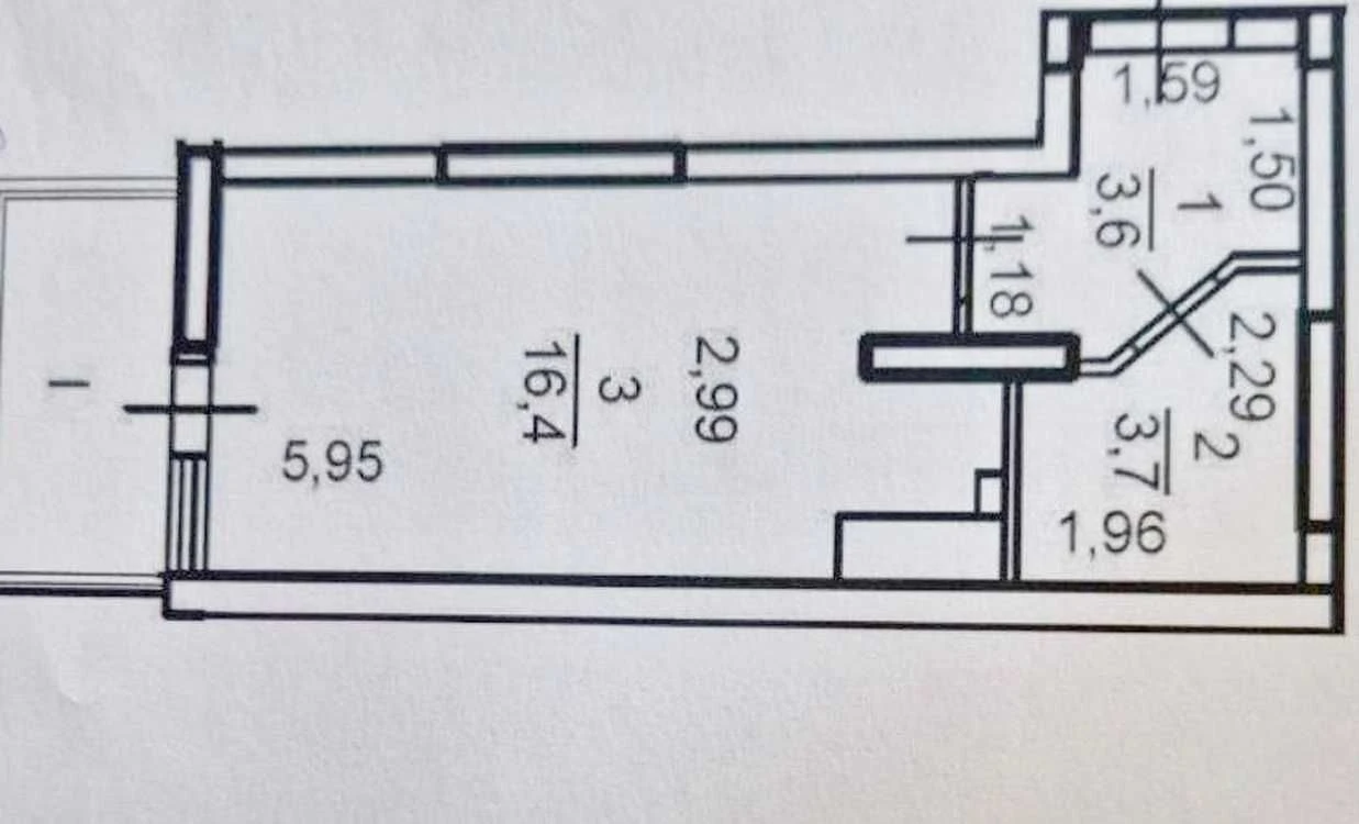 baz-03 Продам 1 ком. квартиру на Пишоновской в сданном доме