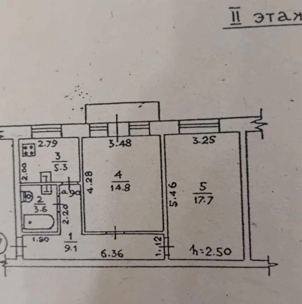 Затишна 2-кімн. квартира 51,5 м² на вул. Гераневій | 2/3 пов