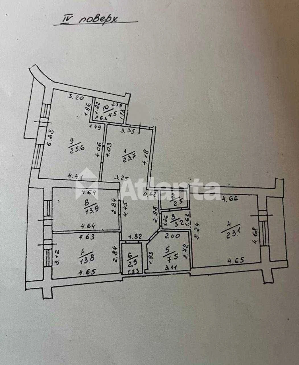 3-кімнатна квартира 127.7 м² у Одесса