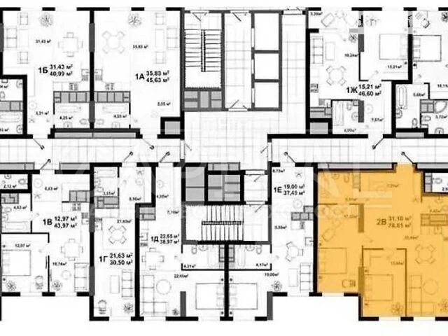 Продажа 2к квартиры 78 кв. м по ул. Елены Телиги 25 • ID 347