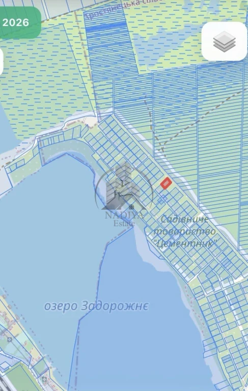Продаж земельної ділянки у кооперативі поблизу озера Задорож
