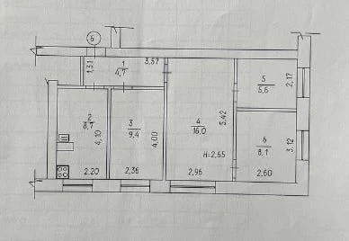 3-Кімнатна квартира в місті Буринь , біля автовокзалу , з га