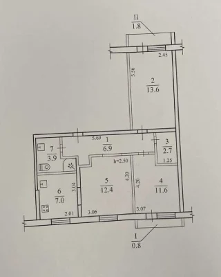 Продам 3-комн. квартиру автономное отопление газ Победа-3 NK