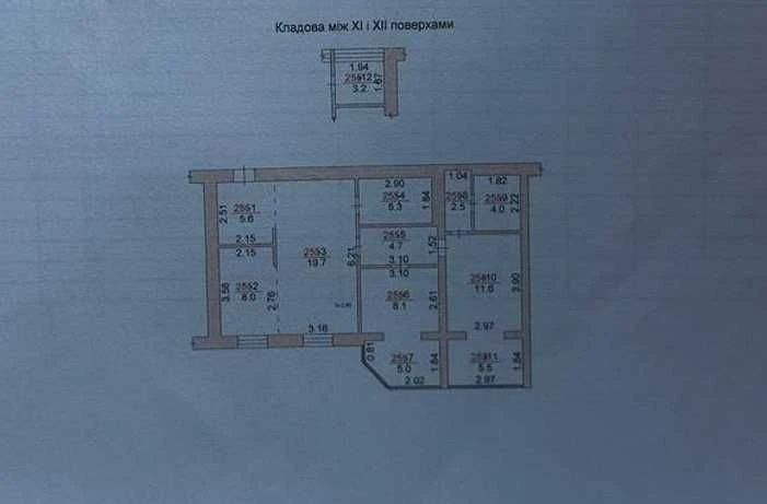 Продаж 3к квартири 83.2 кв