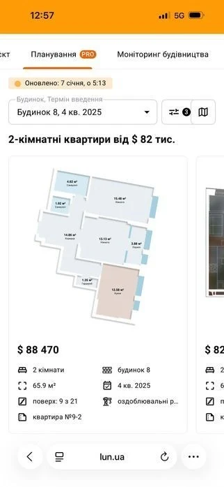 For sale in the residential complex Svitlo Park (Svitlo Papk) 2-room apartment 66m2. Owner