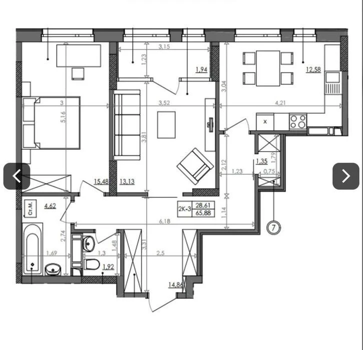 Продажа ЖК Svitlo Park (Свет Папк) 2-ком квартира 66м2. Вла