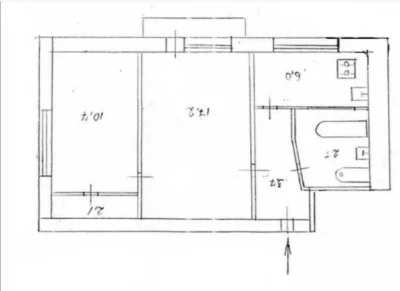 2-room apartment for sale 43 m², Mykola Shepeleva St., 6