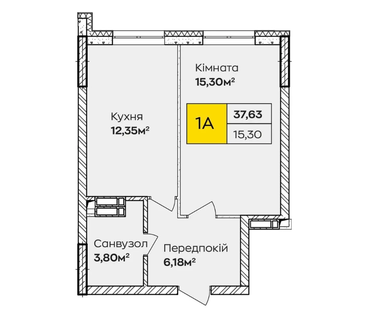 Квартира 1-к на Позняках у розстрочку: 30 % і  50 500 грн/мі