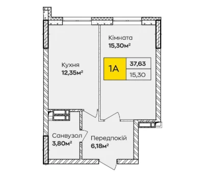 Квартира 1-к на Позняках у розстрочку: 30 % і  50 500 грн/мі