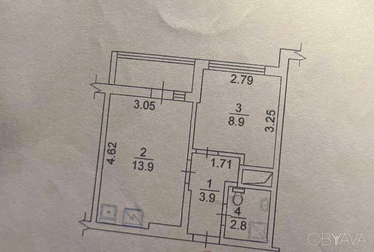 1-комнатная квартира, 32.4 кв.м