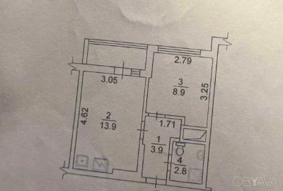1-комнатная квартира, 32.4 кв.м