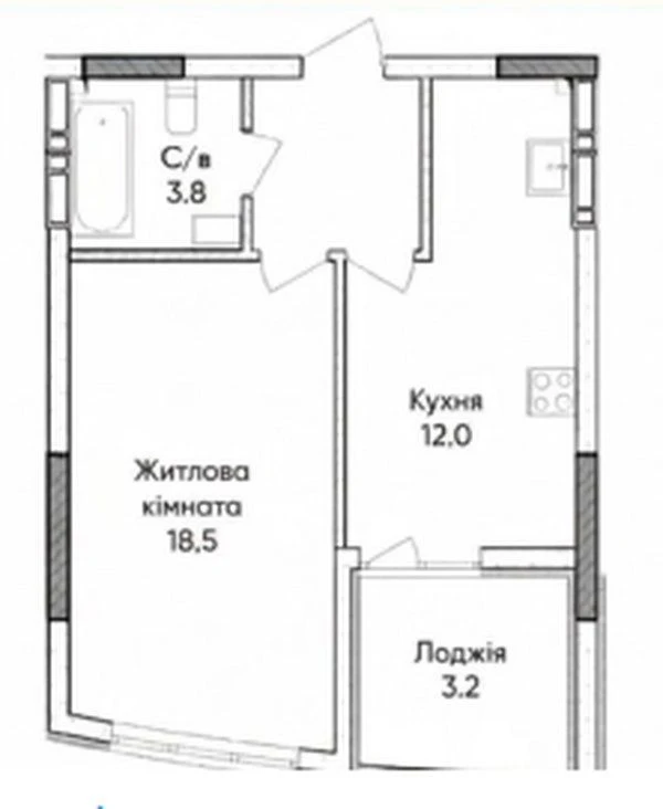 1К квартира в ЖК Синергія Сіті | Розтермінування 48 міс. | 3