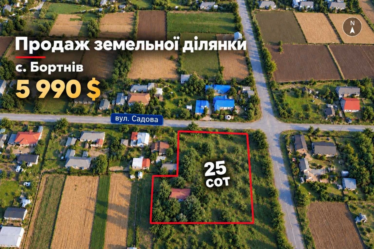 Продам земельну ділянку | 6 км від Нововолинська | 25 сот за
