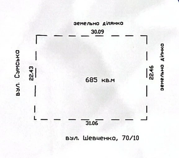 Земельна ділянка в центрі Кременчука. Під будинок, або комер