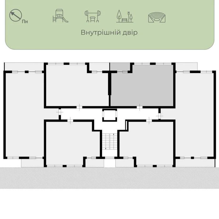 2-кімнатна квартира | PARKLAND | Ужгород, PL 1.10