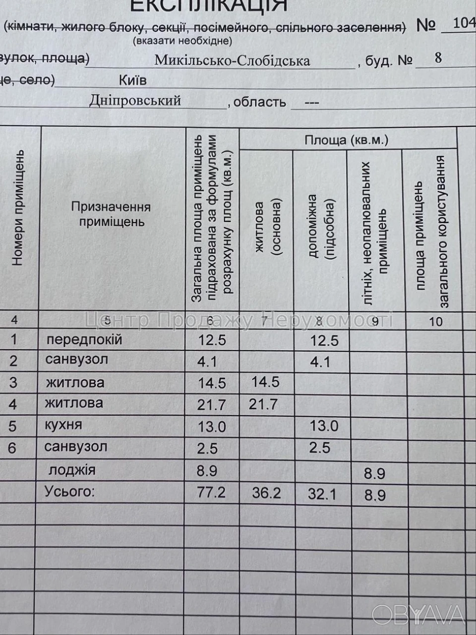 2-комнатная квартира, 77.2 м.кв.