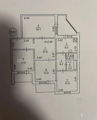 4-комнатная квартира, 95.2 м.кв.