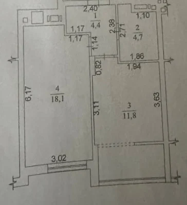 Продаж 1-кімнатної квартири в ЖК «Київський»