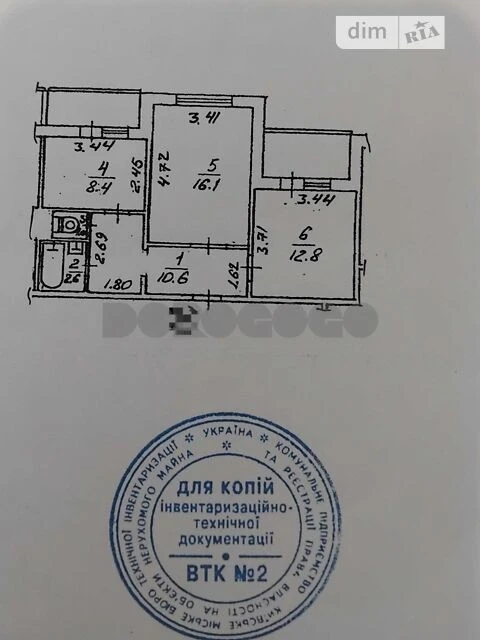 Продаж 2к квартири 55.8 кв. м на вул. Алма-Атинська 39 • ID