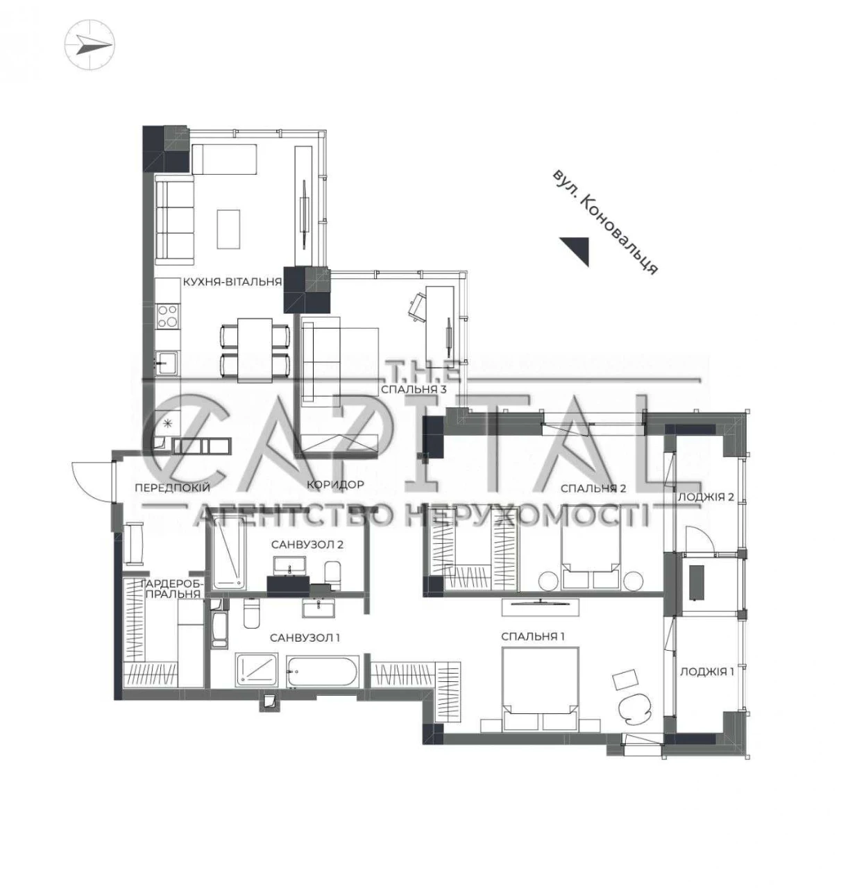 Продаж видової квартири 117 м² у ЖК A136 Highlight Tower | 3