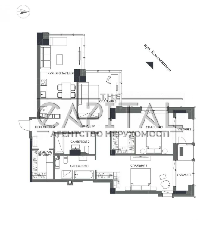 Продаж видової квартири 117 м² у ЖК A136 Highlight Tower | 3