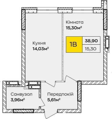 Квартира 39 м² на Позняках у розстрочку:  21 700 грн/міс. Ук