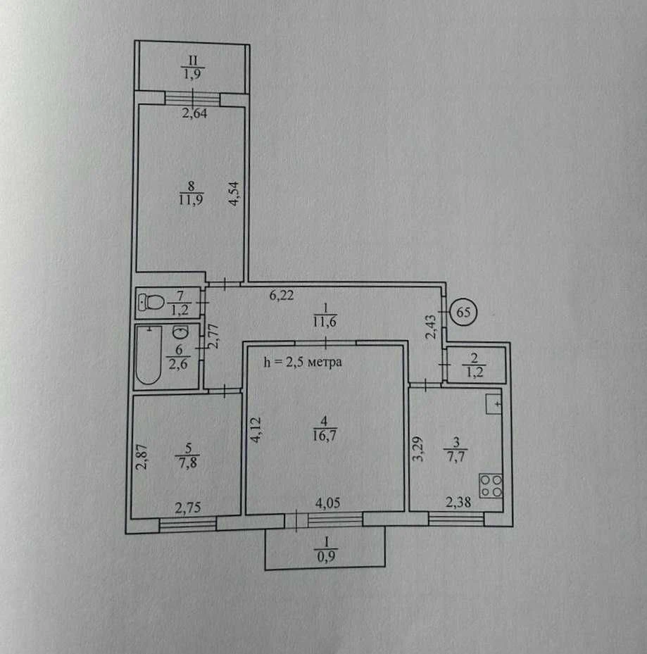 Продаж 3-кімнатної квартири | бульвар Вороного Миколи, 29 |