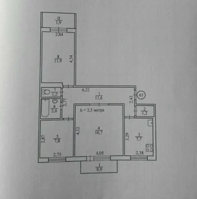 Продаж 3-кімнатної квартири | бульвар Вороного Миколи, 29 |
