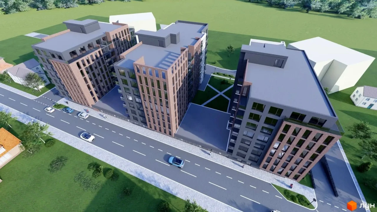 2 кімнатна  біля парку та центру Ліберті гарден Liberty Gard