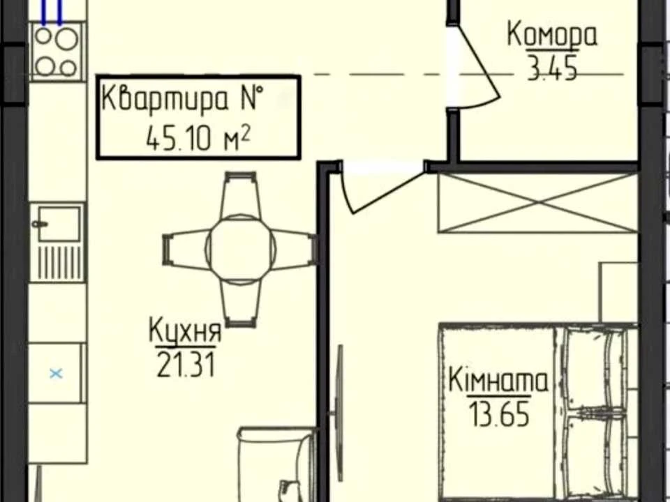 Квартира. Ужгород, Загорська вул.