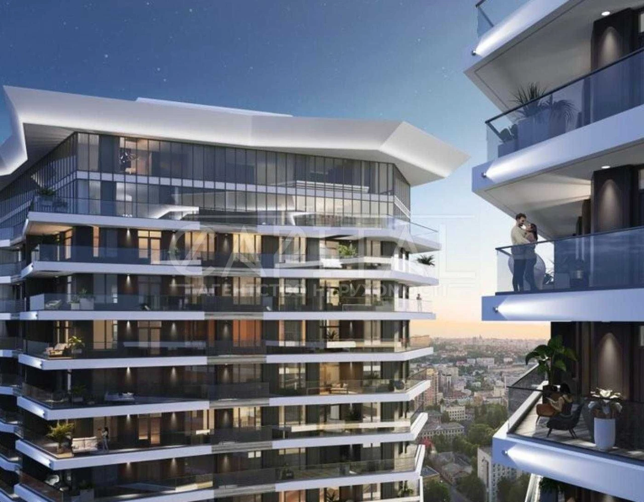 Продаж 1-кімнатної видової квартири без ремонту в ЖК Diadans