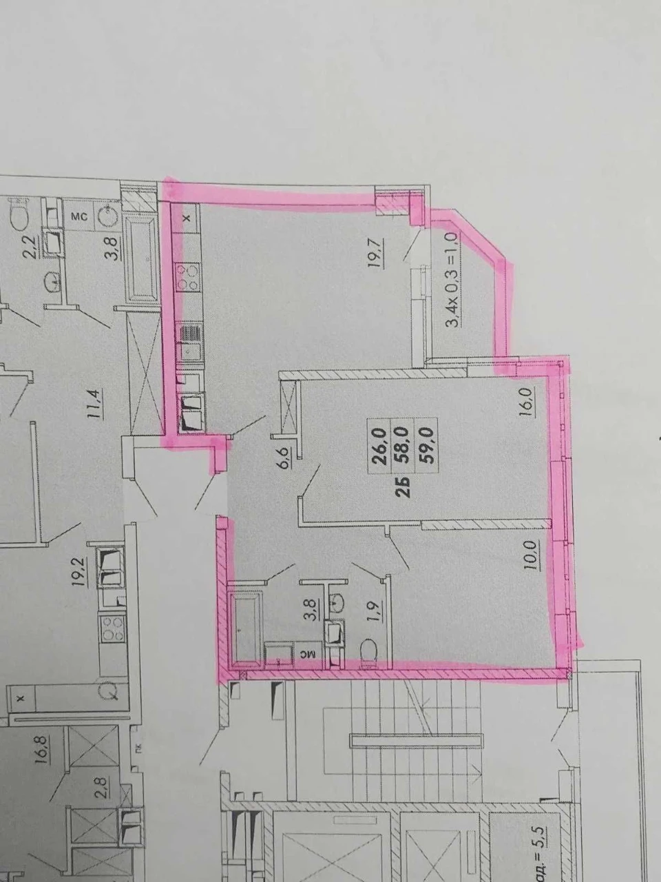 2 кімнатна квартира в ЖК "Реал парк", 505259