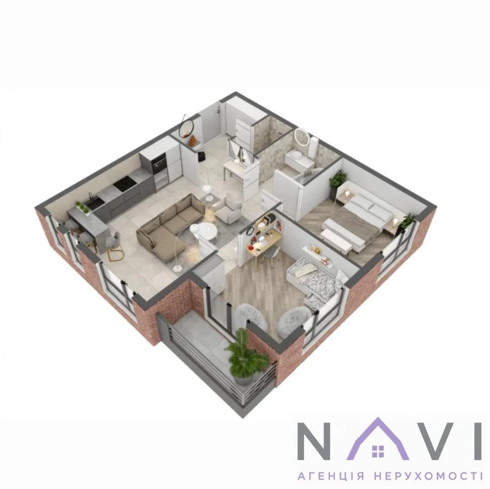 Продаж 2,5 кімнатної квартири + комора 7м2 | ЖК West Towers