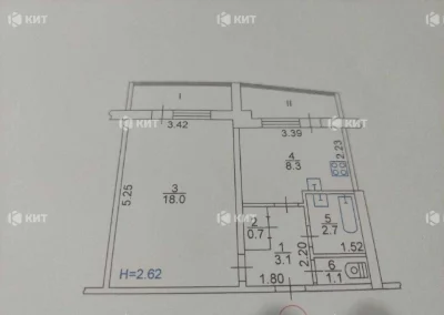 1к. 39м2 Салтівка (Салтовка, 605 м/р, Гвардейцев Широнинцев